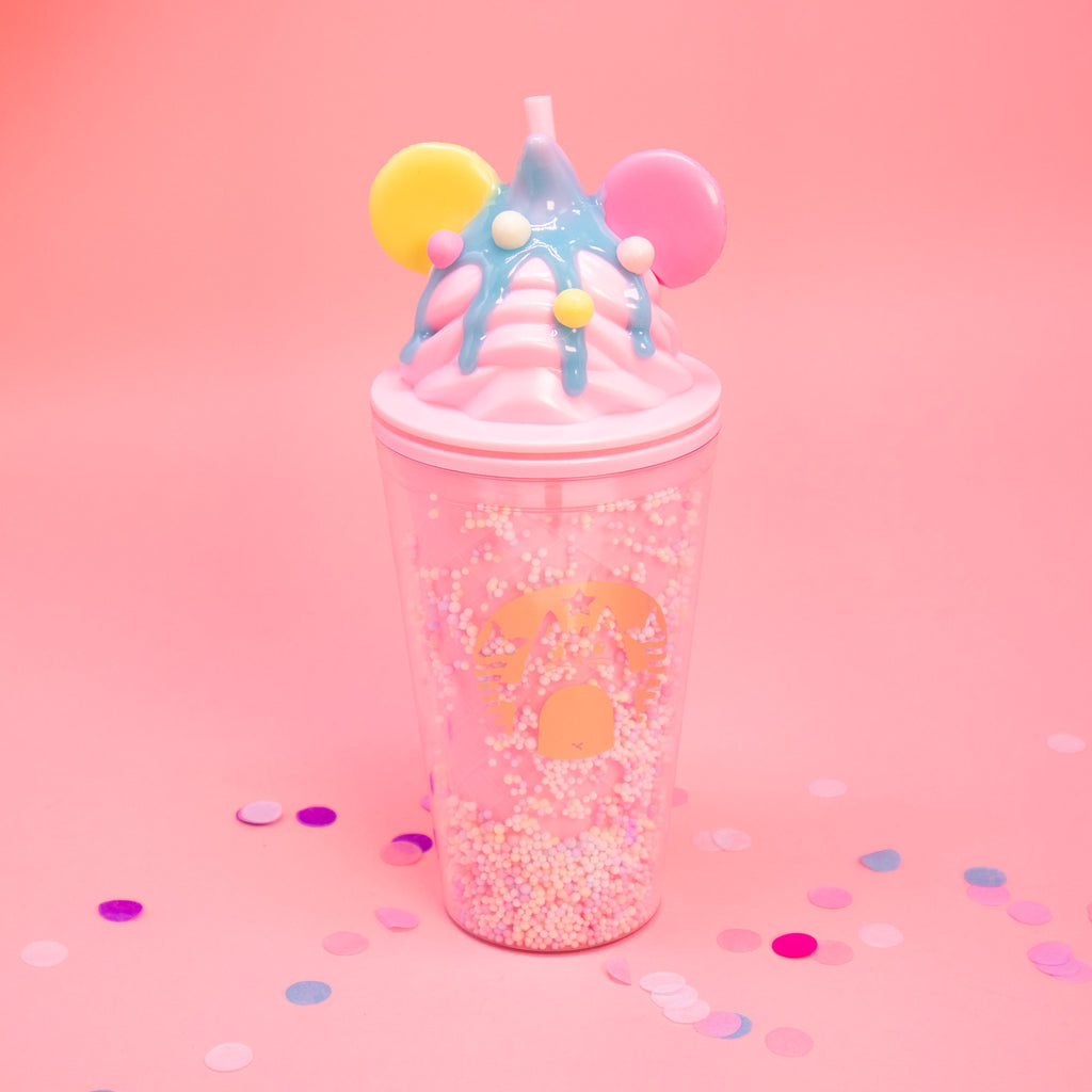 pink disney cat starbucks ice cream tumbler cup unique birthday gift idea for women
