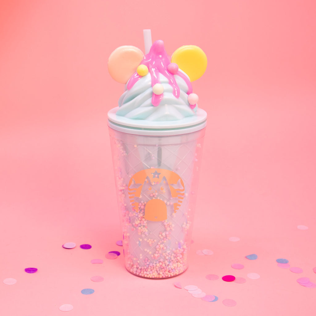 mint disney cat starbucks ice cream tumbler cup unique birthday gift idea for women