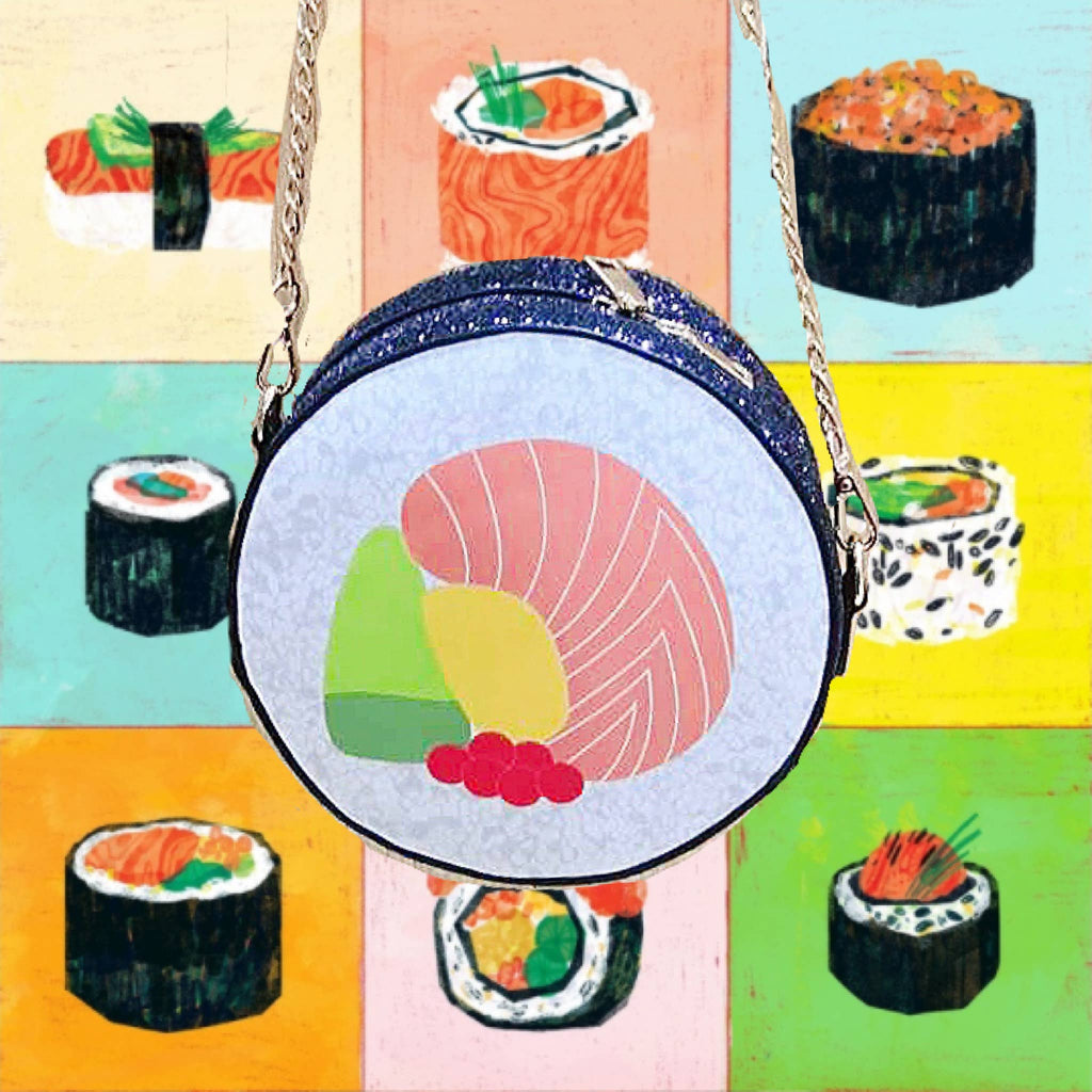 sushi roll novelty bag