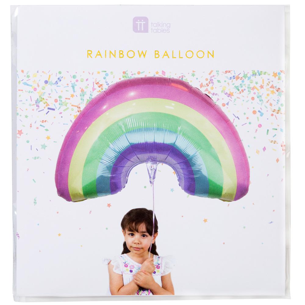 pastel rainbow mylar ballon