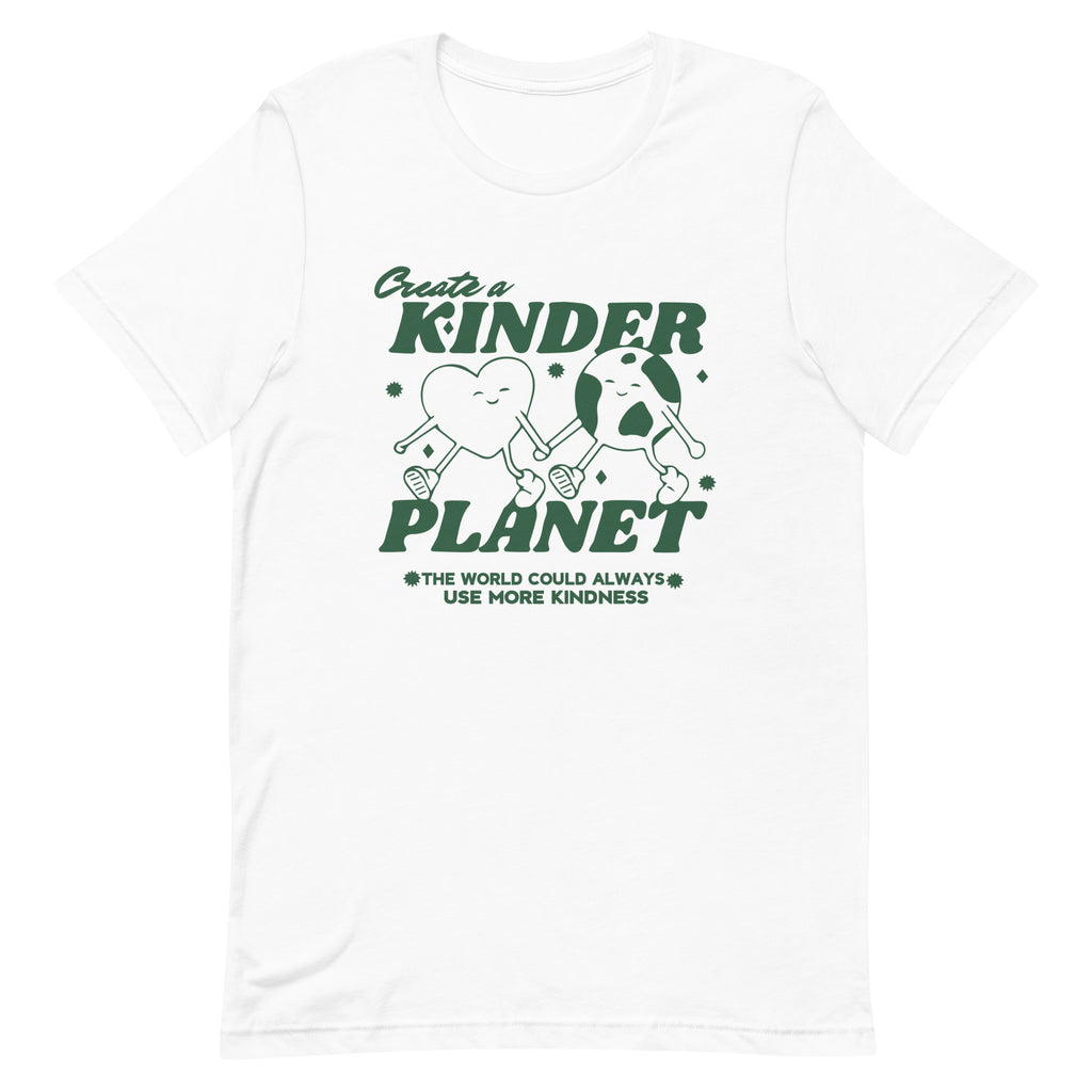 Kinder Planet Shirt, Earth Day Tshirt, Save the Planet, Be Kind to Your Mind, Be a Good Human, Mental Health Matter